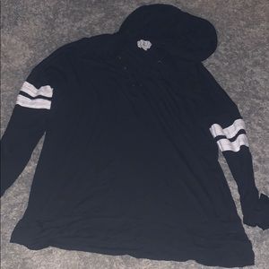 Black hoodie tee shirt